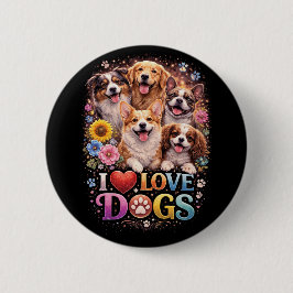 Ongeketende Liefde Ronde Button 5,7 Cm