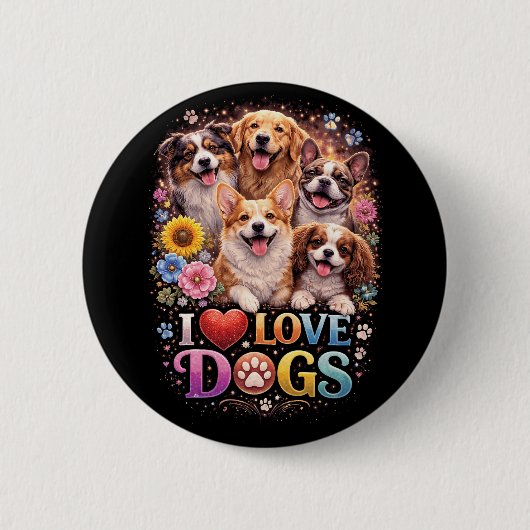 Ongeketende Liefde Ronde Button 5,7 Cm (Voorkant)
