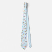 Ongekleurd regenboogpatroon magisch leuk kledingst stropdas (Voorkant)