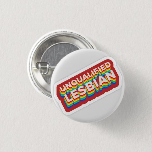 Ongekwalificeerd lesbische ronde button 3,2 cm (Voorkant /achterkant)