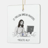 Ongelezen gebeden - Alle WWJD verwijderen? grappig Keramisch Ornament (Links)