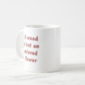 Ongeliefde bloem koffiemok (Voorkant links)