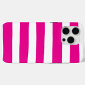 Ongelijke strepen in magenta en wit Case-Mate iPhone case (Achterkant (horizontaal))