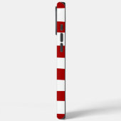 Ongelijke strepen in rood en wit Case-Mate iPhone case (Achterkant / Links)