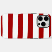 Ongelijke strepen in rood en wit Case-Mate iPhone case (Achterkant (horizontaal))