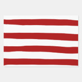 Ongelijke strepen in rood en wit inpakpapier vel (Voorkant)