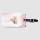 Ongelofelijk, cool, roze Bagagelabel van het hart (Voorkant (horizontaal))