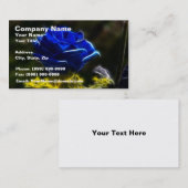 Ongelofelijk en uniek blauw Roos Visitekaartje (Voorkant / Achterkant)
