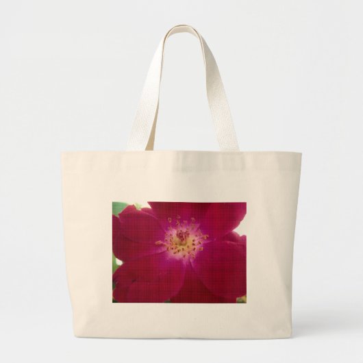 Ongelofelijk gecontroleerd Roos.jpg Grote Tote Bag (Voorkant)