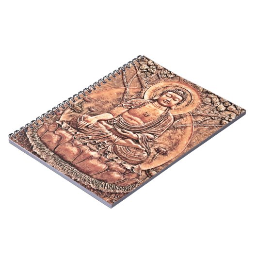 Ongelofelijk gedetailleerde koper Boeddha Notitieboek (Linkerzijde)