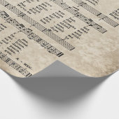 Ongelofelijk hoogwaardig  Hymn Music Wrapping Pape Cadeaupapier (Hoek)