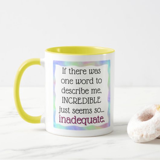 Ongelofelijk is onnauwkeurig mok (Met donut)