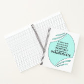 Ongelofelijk is onnauwkeurig notitieboek (Binnen)