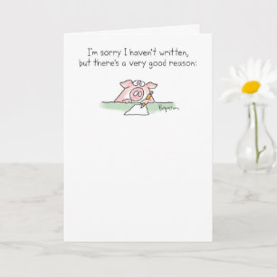 Ongelofelijk Lazy Pig van Sandra Boynton Kaart