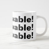 Ongelofelijk Lie Coffee Cup Red Black Grote Koffiekop (Rechts)