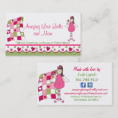 Ongelofelijk liefdesquilt aangepast Visitekaartje (Voorkant / Achterkant)