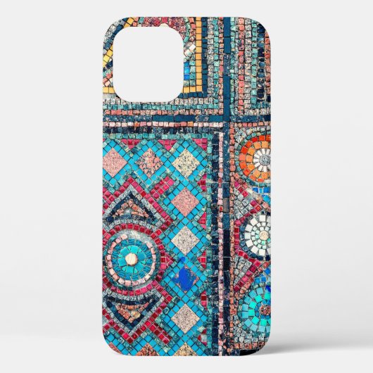 ongelofelijk mooi en levendig oud mozaïek op het Case-Mate iPhone case (Achterkant)