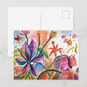 Ongelofelijk Paars orchidee Briefkaart (Voorkant / Achterkant)