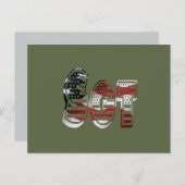 Ongelofelijk patriottisch militair uniek briefkaart (Voorkant / Achterkant)