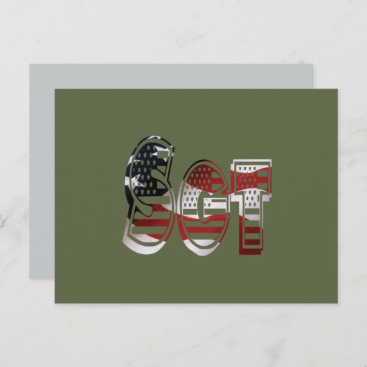 Ongelofelijk patriottisch militair uniek briefkaart (Voorkant / Achterkant)