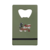 Ongelofelijk patriottisch militair uniek creditkaart flessenopener (Achterkant)