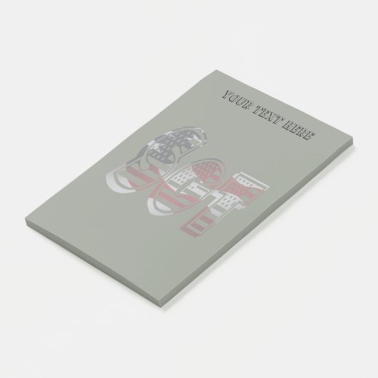 Ongelofelijk patriottisch militair uniek post-it® notes (Schuin)