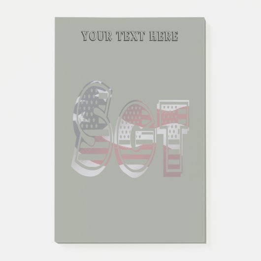 Ongelofelijk patriottisch militair uniek post-it® notes (Voorkant)