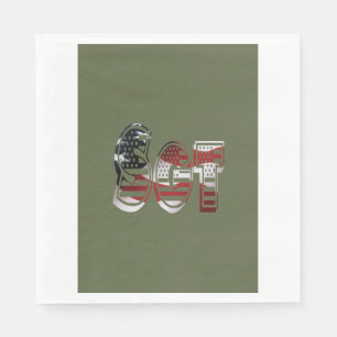 Ongelofelijk patriottisch militair uniek servetten