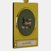 Ongelofelijk patriottisch militair uniek verguld banner ornament (Rechts)