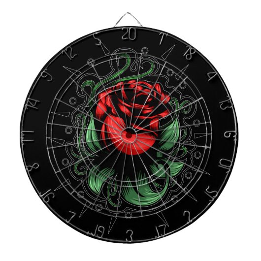 Ongelofelijk Roos Dartbord (Voorkant)