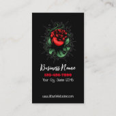 Ongelofelijk Roos Visitekaartje (Achterkant)