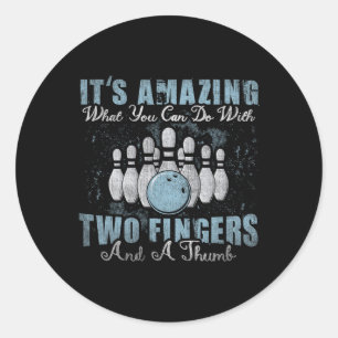 Ongelofelijk wat je met twee vingers en een do kun ronde sticker