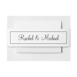 Ongelofelijk zwart en wit uitnodigingen wikkel