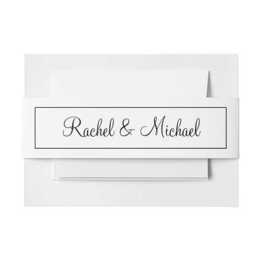 Ongelofelijk zwart en wit uitnodigingen wikkel (Voorkant Voorbeeld)