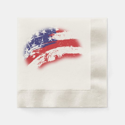 Ongelofelijke Abstracte Amerikaanse vlag Servet (Voorkant)