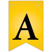 Ongelofelijke Abstracte zwarte gouddag Vlaggetjes (Derde vlag)