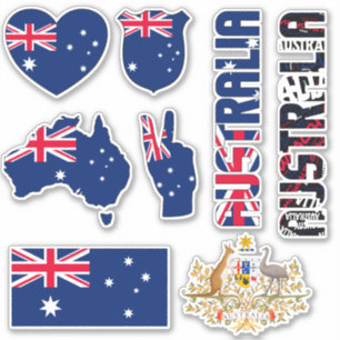 Ongelofelijke Australische vormen Nationale Symbol Sticker
