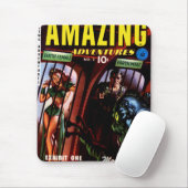 Ongelofelijke avonturen #2 Retro Sci Fi Comic Book Muismat (Met muis)