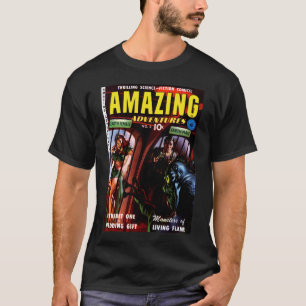 Ongelofelijke avonturen #2 Retro Sci Fi Comic Book T-shirt