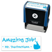 "Ongelofelijke baan!" + Aangepaste lerarennaam Zelfinktende Stempel (In situ)