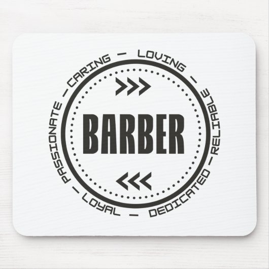 Ongelofelijke barber-functietabel muismat (Voorkant)