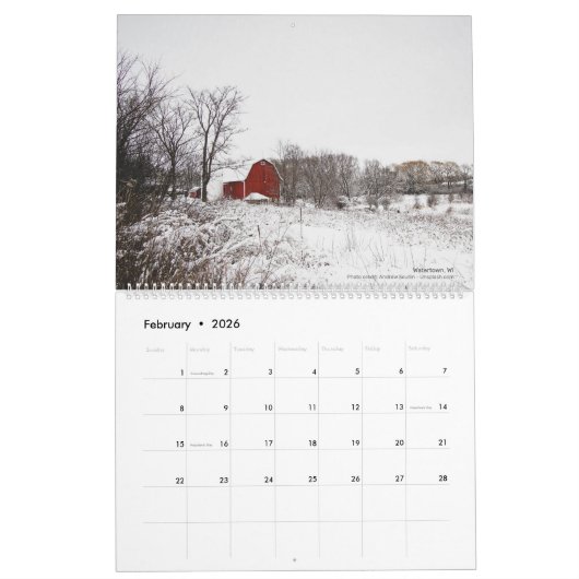 Ongelofelijke barrières - VS in foto's Grote wandk Kalender (Feb 2026)