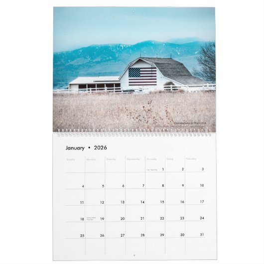 Ongelofelijke barrières - VS in foto's Grote wandk Kalender (Jan 2026)