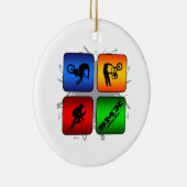 Ongelofelijke BMX-stedelijke stijl Keramisch Ornament (Rechts)