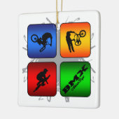 Ongelofelijke BMX-stedelijke stijl Keramisch Ornament (Links)