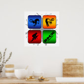 Ongelofelijke BMX-stedelijke stijl Poster (Keuken)