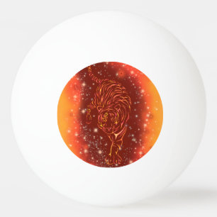 Ongelofelijke brandtijger op de Sterrennacht van G Pingpongbal
