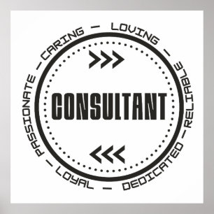Ongelofelijke consultant poster