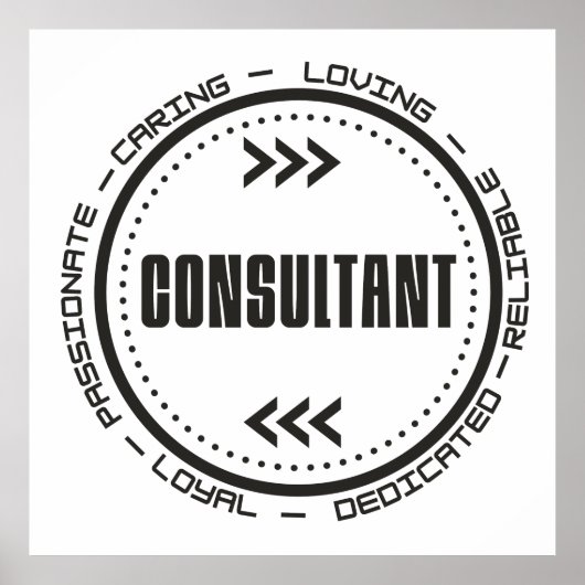 Ongelofelijke consultant poster (Voorkant)