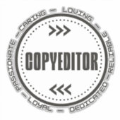 Ongelofelijke Copyeditor Sticker (Voorkant)